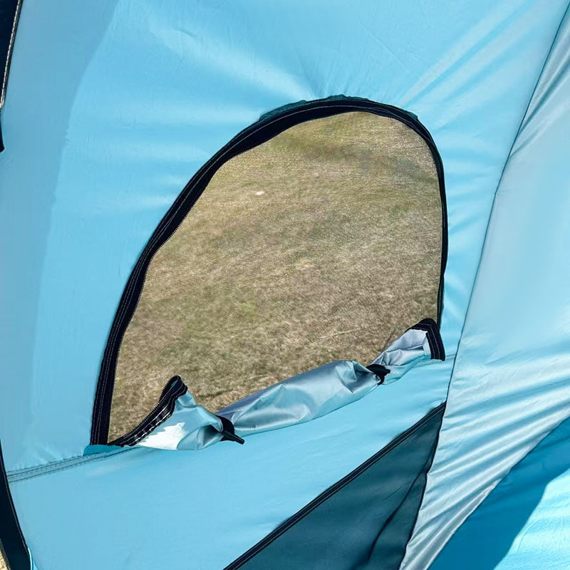 Ulkokäyttöön tarkoitettu kannettava rantateltta monille henkilöille