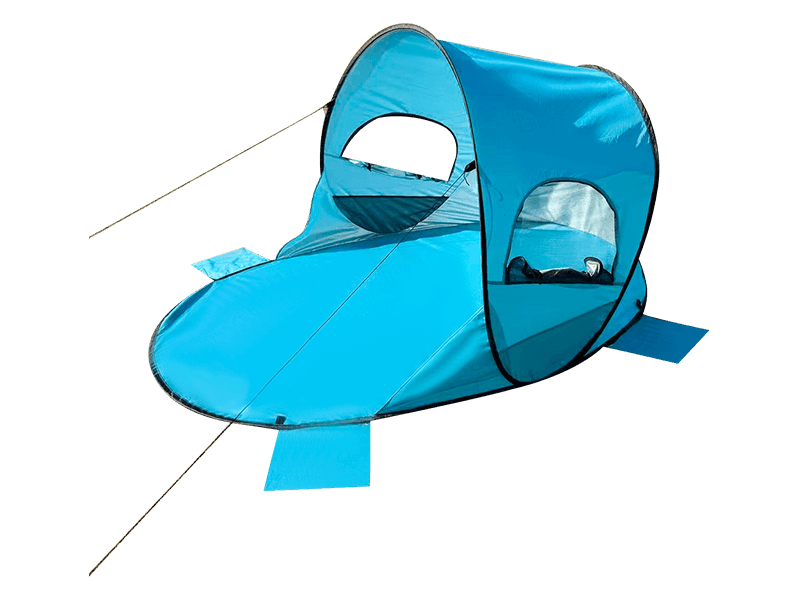 Ulkokäyttöön tarkoitettu kannettava rantateltta monille henkilöille