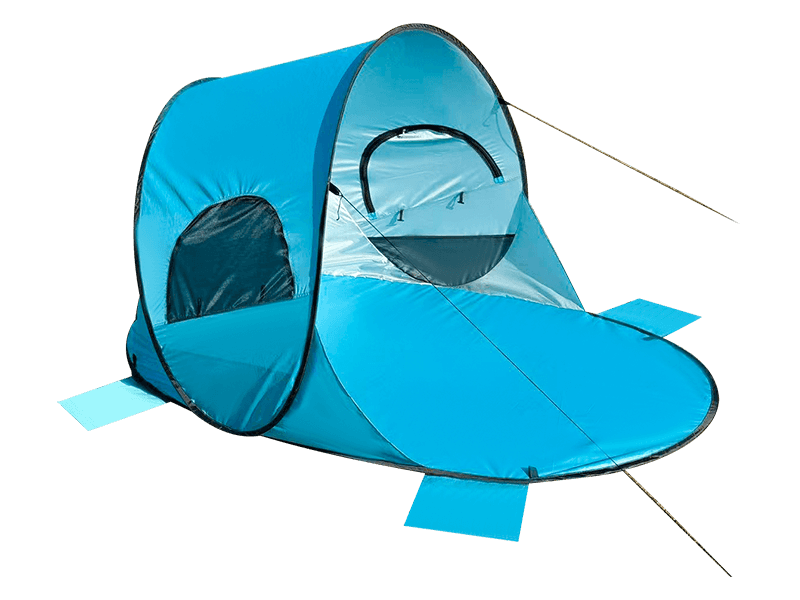 Ulkokäyttöön tarkoitettu kannettava rantateltta monille henkilöille